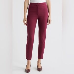 Theory - High Waist Taper Pants - Berry NWOT